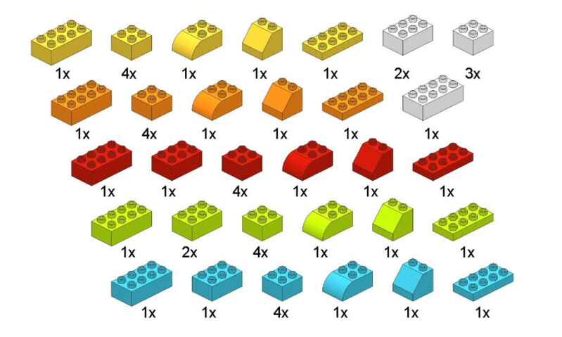L-W Toys Sada kostek pro nejmenší stavitele II. 50 ks